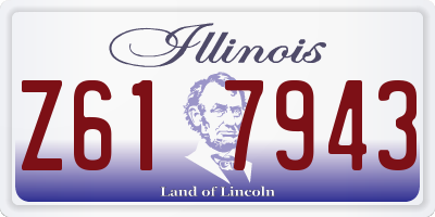 IL license plate Z617943