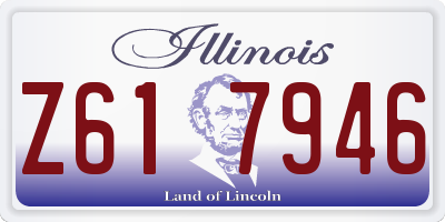 IL license plate Z617946