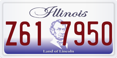 IL license plate Z617950