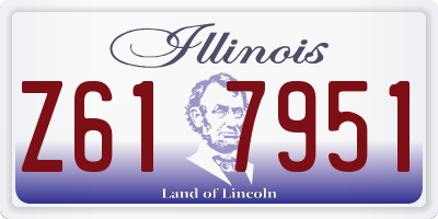 IL license plate Z617951