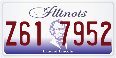 IL license plate Z617952
