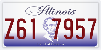 IL license plate Z617957