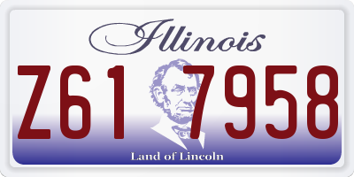 IL license plate Z617958