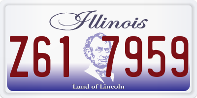 IL license plate Z617959