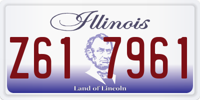 IL license plate Z617961