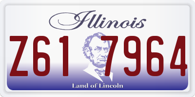 IL license plate Z617964