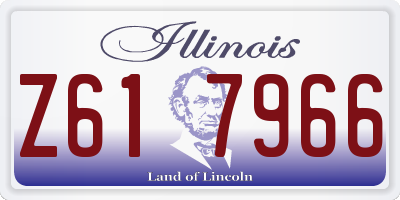 IL license plate Z617966