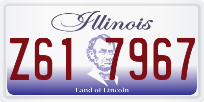 IL license plate Z617967