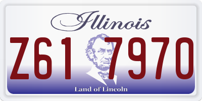 IL license plate Z617970