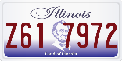 IL license plate Z617972