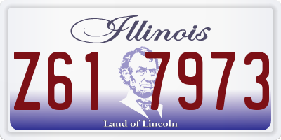 IL license plate Z617973
