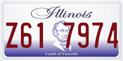 IL license plate Z617974