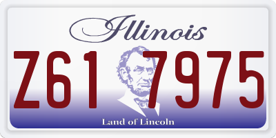 IL license plate Z617975