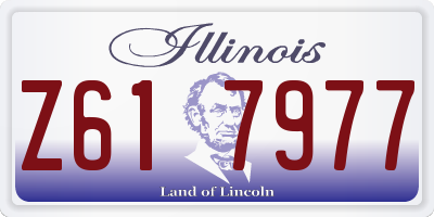 IL license plate Z617977