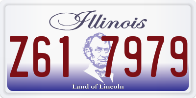IL license plate Z617979