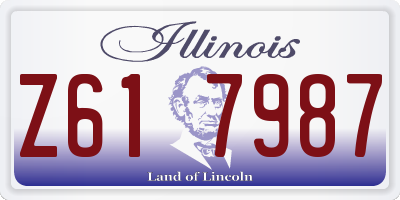 IL license plate Z617987