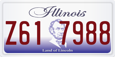 IL license plate Z617988