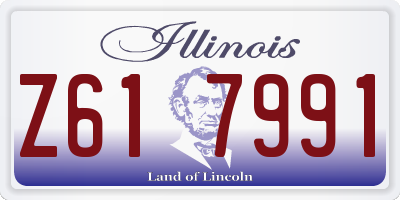 IL license plate Z617991