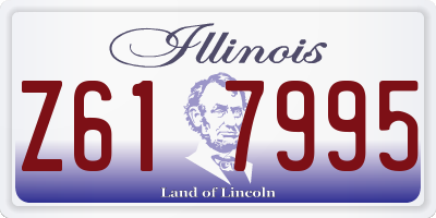 IL license plate Z617995