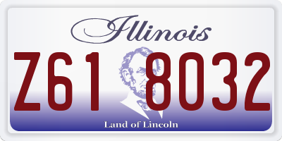IL license plate Z618032