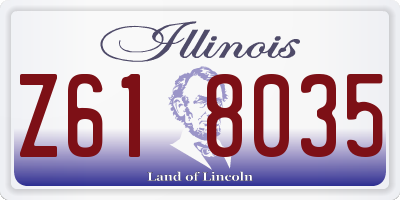IL license plate Z618035