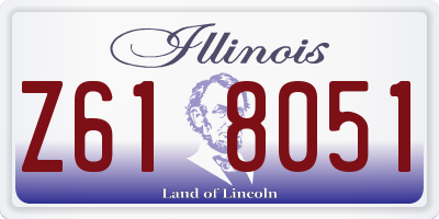 IL license plate Z618051