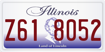 IL license plate Z618052