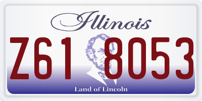 IL license plate Z618053
