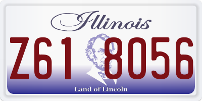 IL license plate Z618056