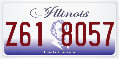 IL license plate Z618057