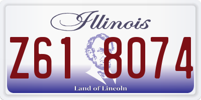 IL license plate Z618074