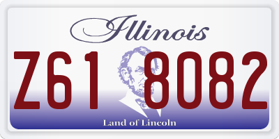 IL license plate Z618082