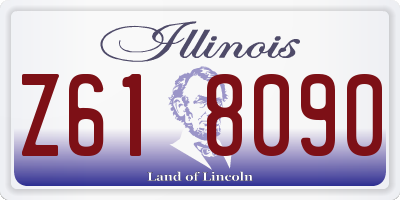 IL license plate Z618090