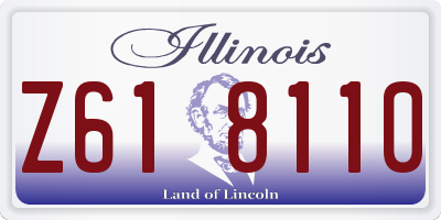 IL license plate Z618110