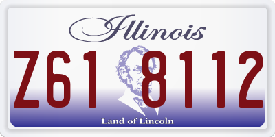 IL license plate Z618112