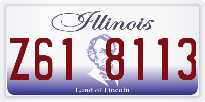 IL license plate Z618113