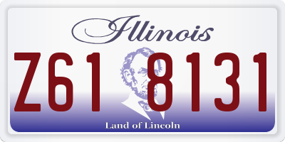 IL license plate Z618131