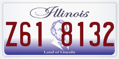 IL license plate Z618132