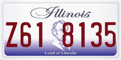 IL license plate Z618135