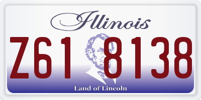 IL license plate Z618138