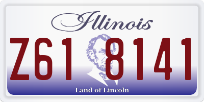 IL license plate Z618141
