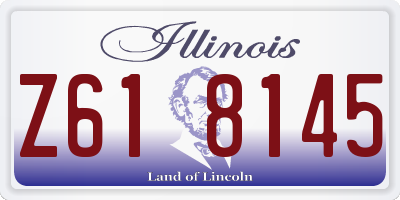 IL license plate Z618145