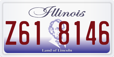 IL license plate Z618146