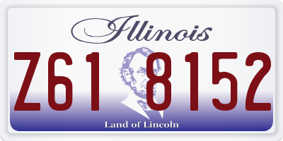 IL license plate Z618152