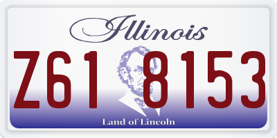 IL license plate Z618153
