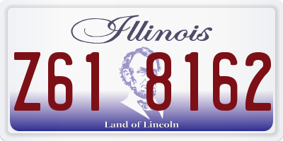 IL license plate Z618162