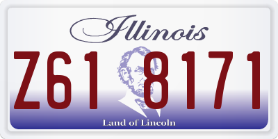 IL license plate Z618171