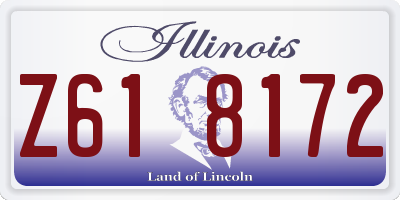 IL license plate Z618172