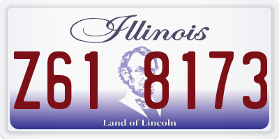 IL license plate Z618173