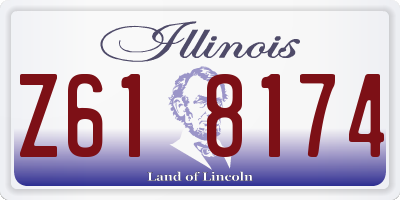 IL license plate Z618174
